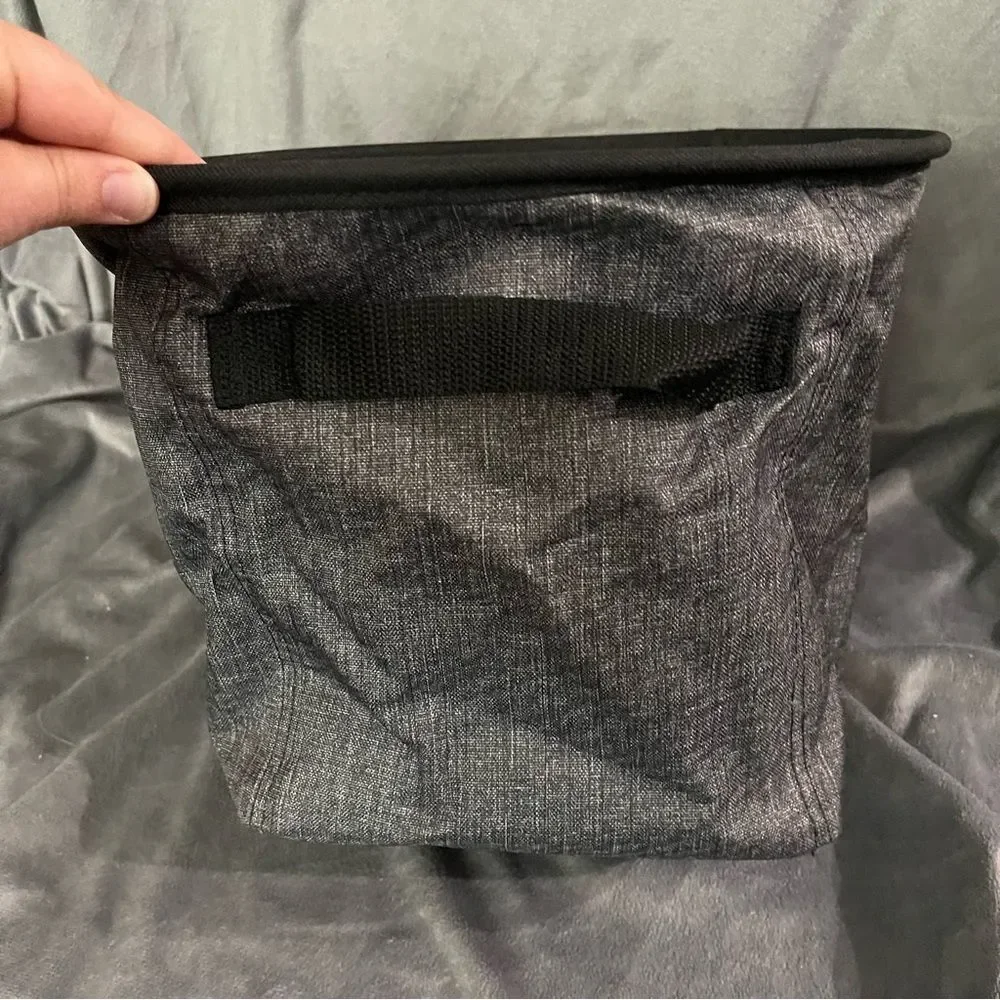 Thirty-One Mini Storage Bin in Charcoal Crosshatch